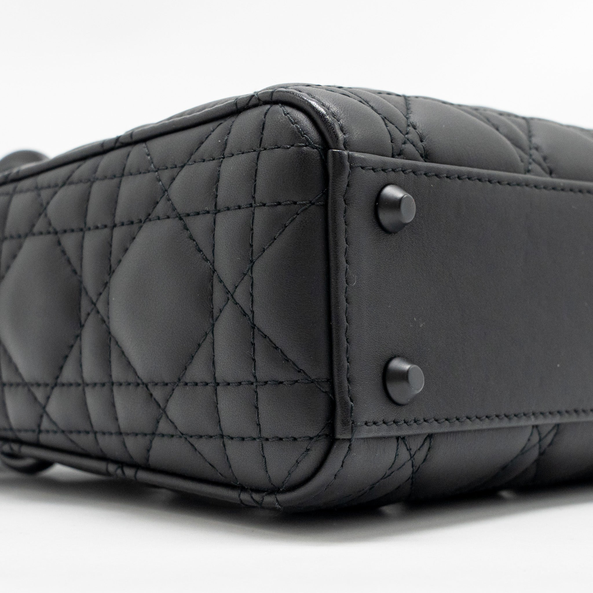DIOR MINI LADY DIOR CALFSKIN SO BLACK