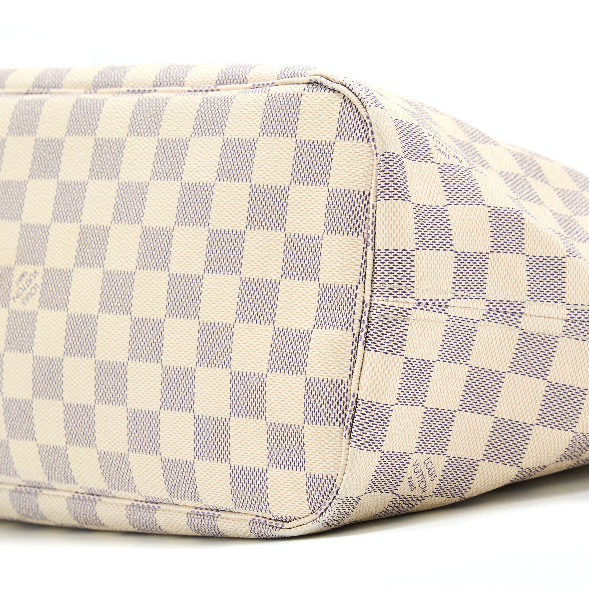 LOUIS VUITTON NEVERFULL MM DAMIER AZUR GHW
