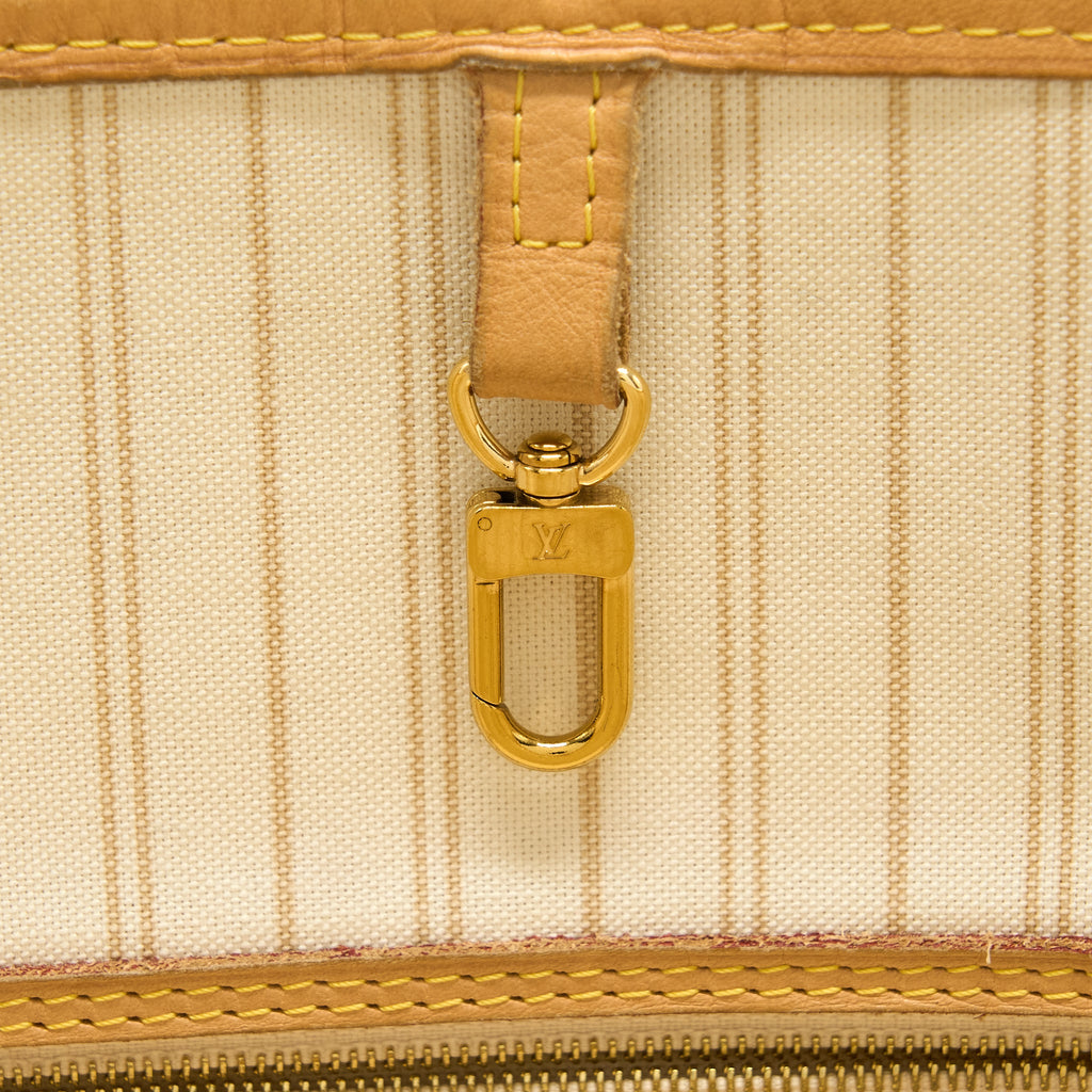 LOUIS VUITTON NEVERFULL MM DAMIER AZUR GHW