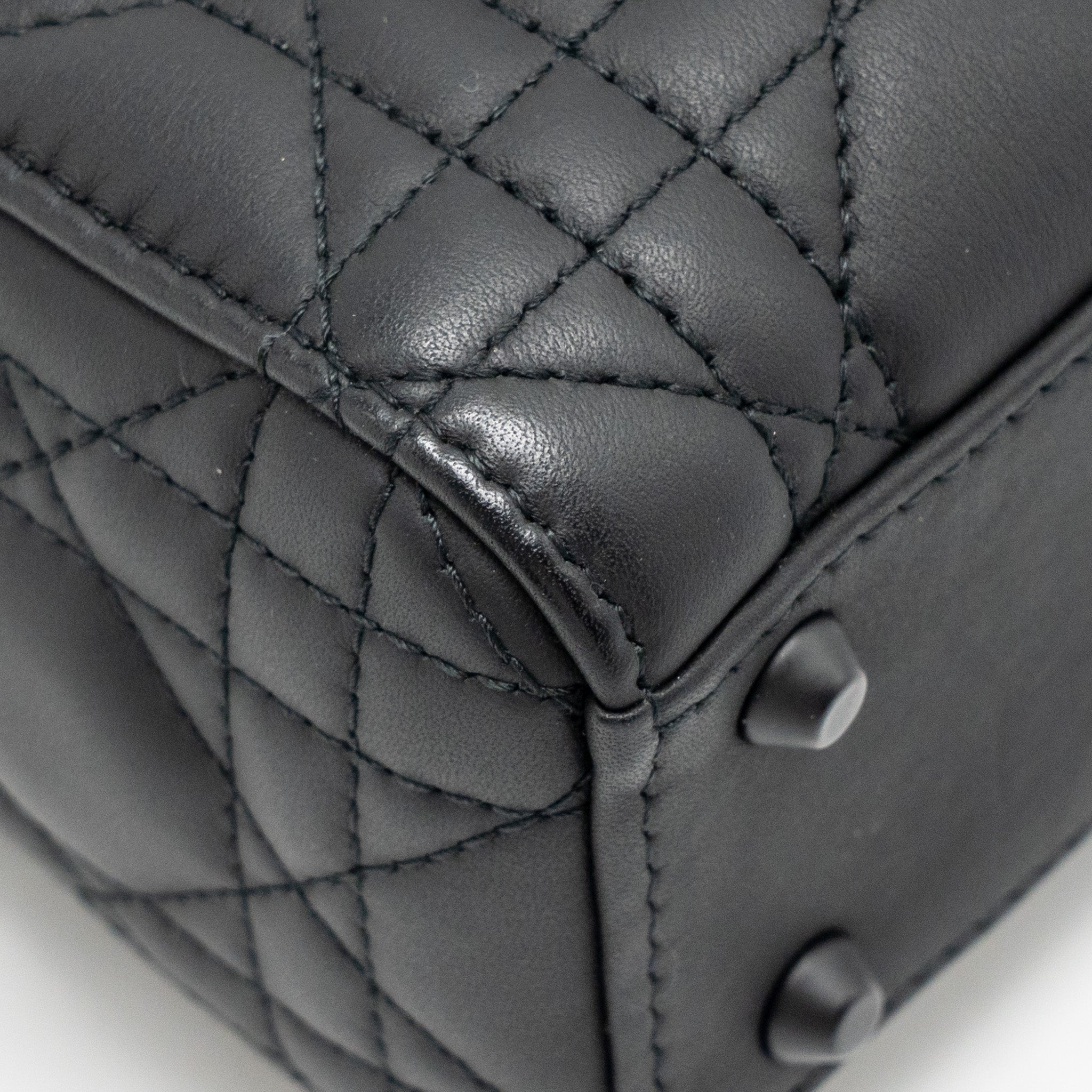 DIOR MINI LADY DIOR CALFSKIN SO BLACK