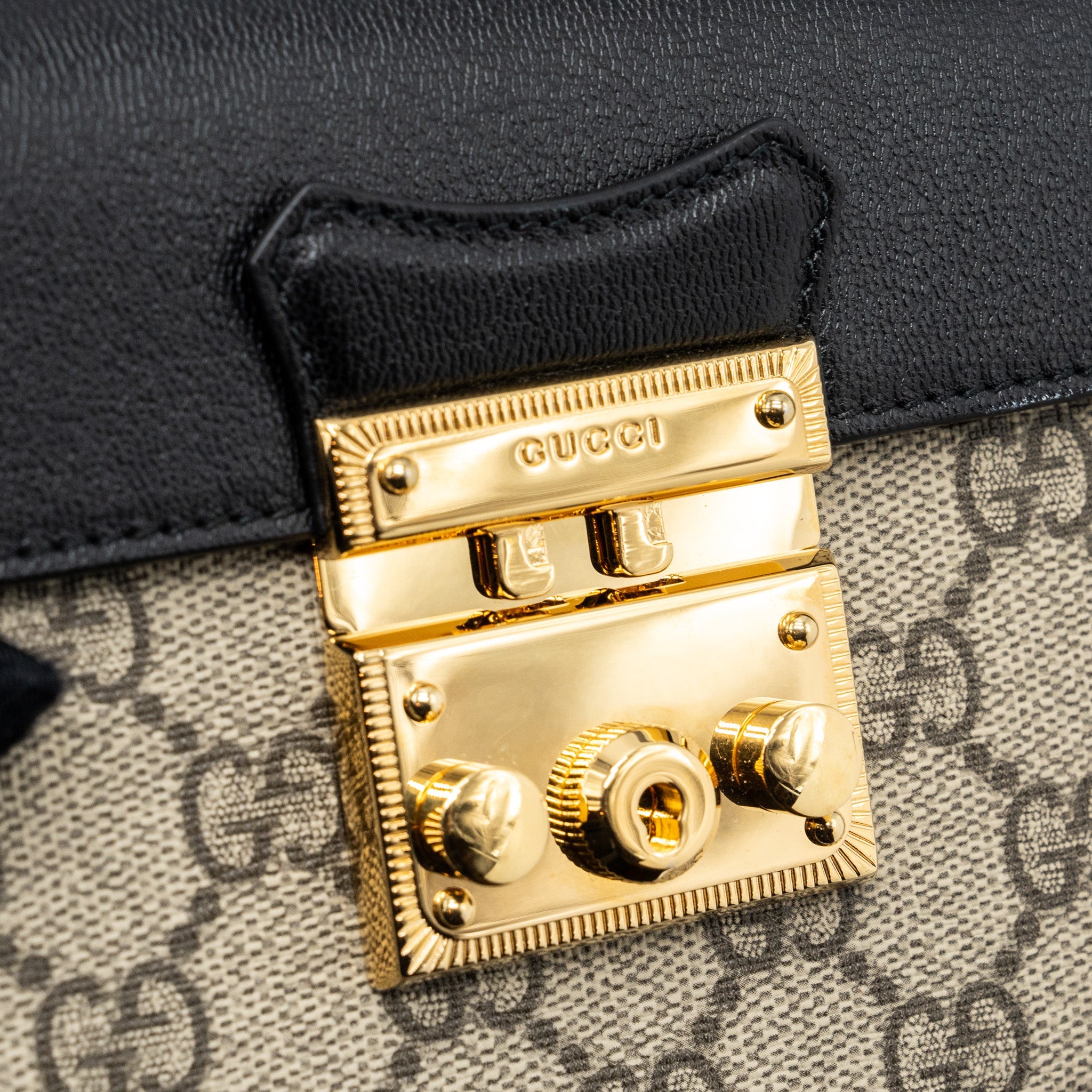 GUCCI PADLOCK MINI TOP HANDLE BAG GG SUPREME CANVAS/ LEATHER MULTICOLOUR GHW