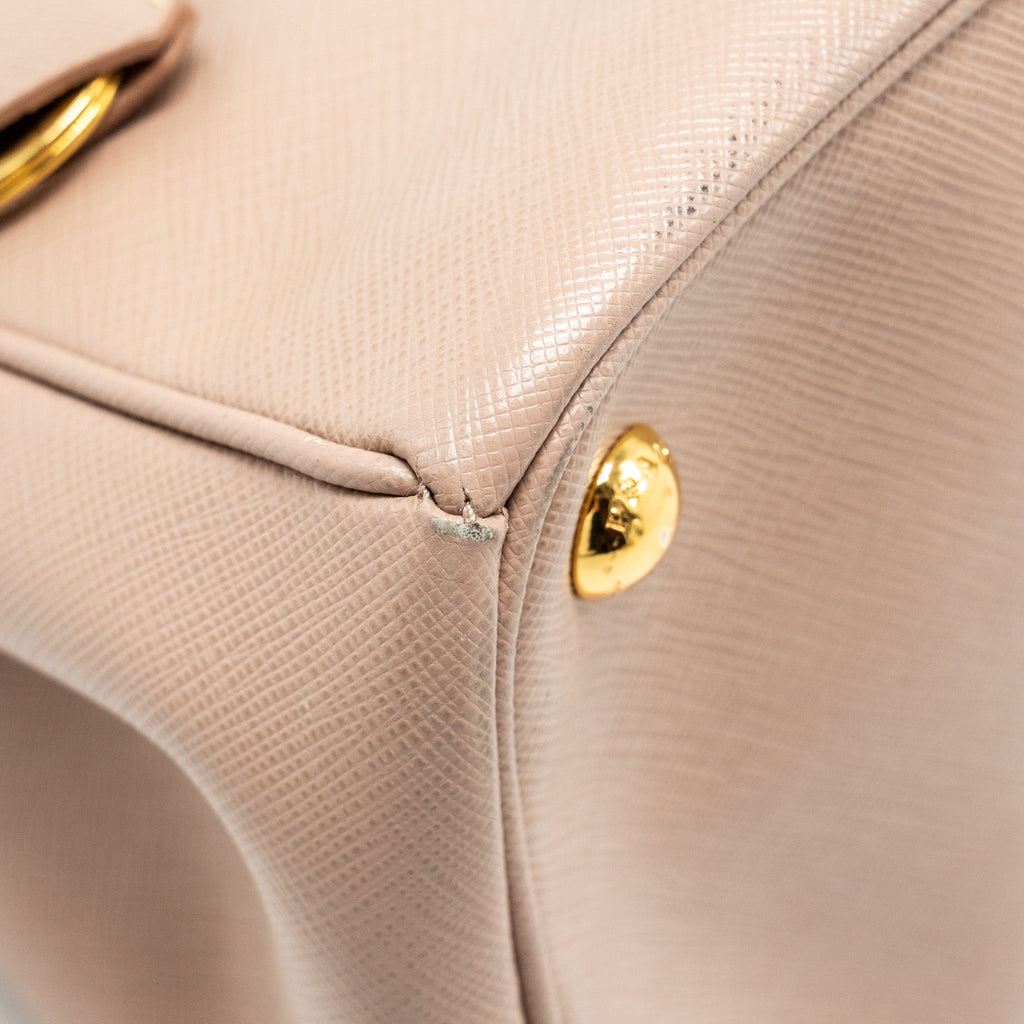 PRADA SAFFIANO TOTE BAG LIGHT PINK GHW
