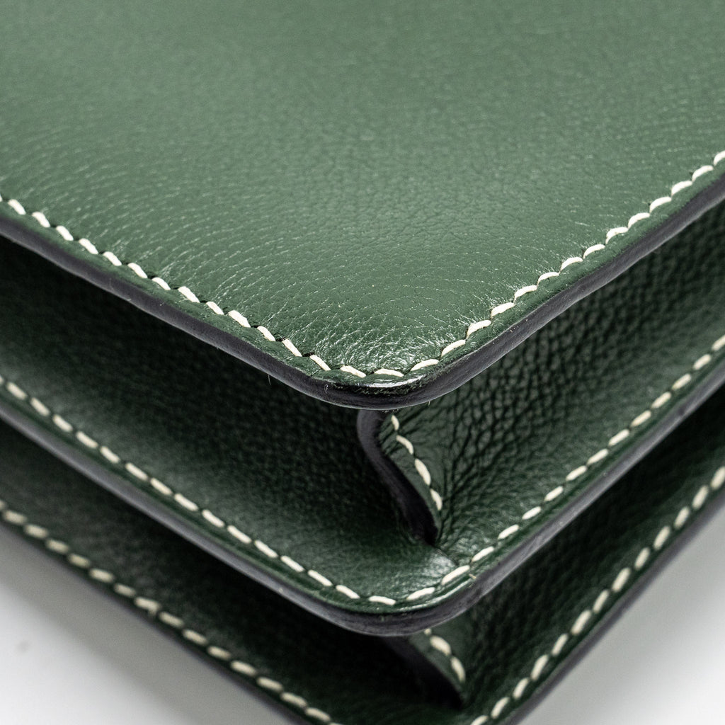 HERMES ROULIS 23 EVERCOLOR VERT CYPRES GHW