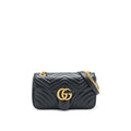 GUCCI GG MARMONT SHOULDER BAG 26CM BLACK WITH GHW