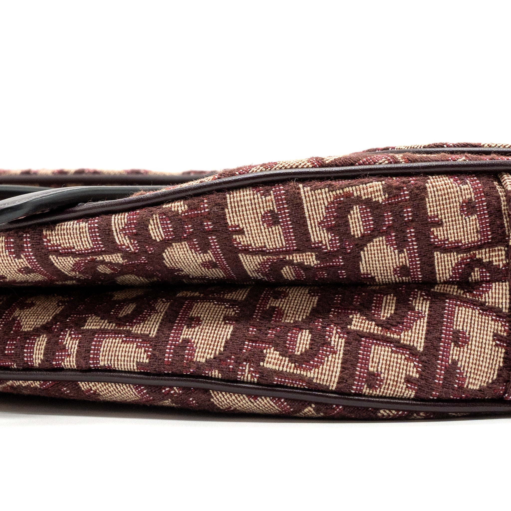 DIOR MEDIUM SADDLE BAG RED OBLIQUE EMBROIDERY GHW WITH AN EXTRA DIOR STRAP