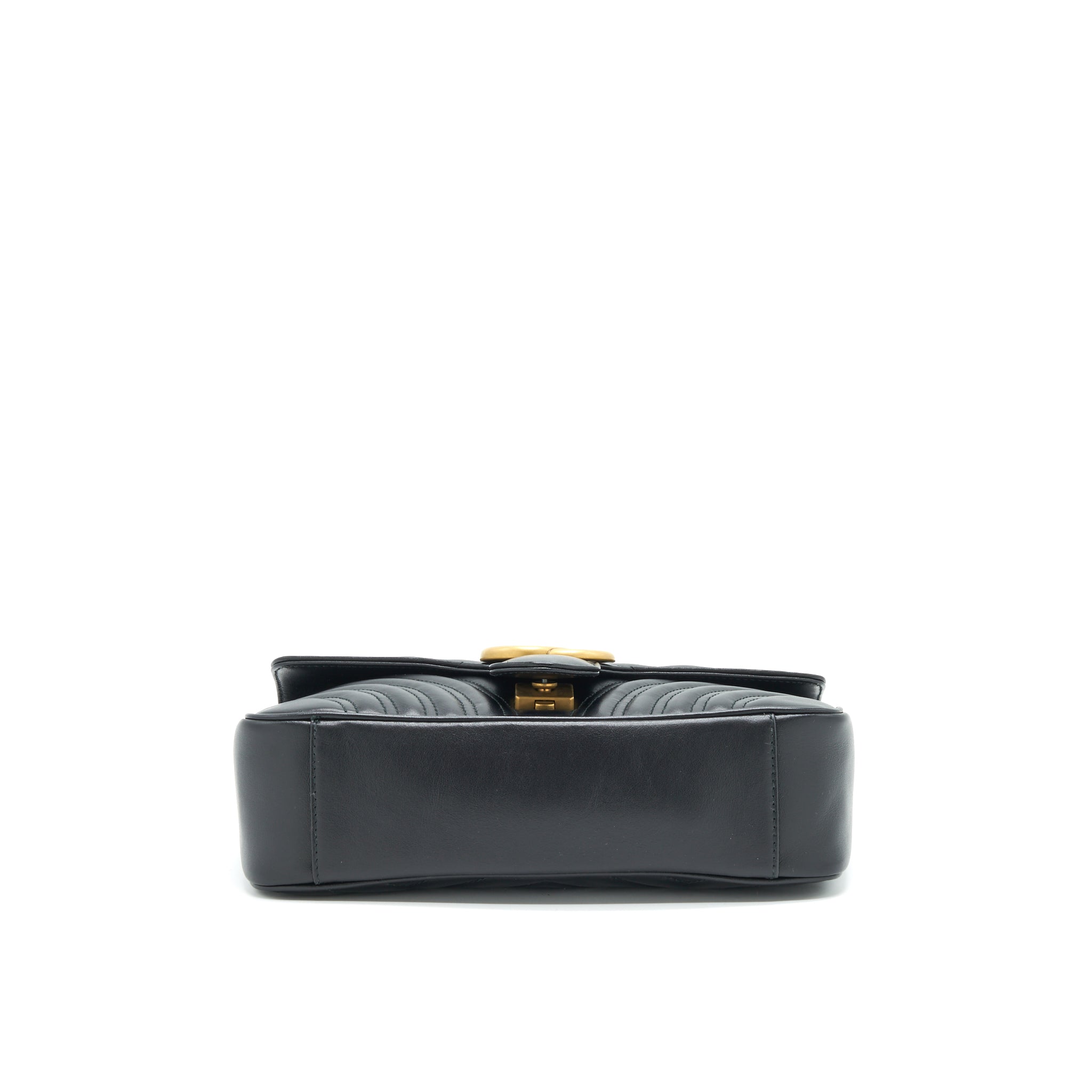 GUCCI GG MARMONT SHOULDER BAG 26CM BLACK WITH GHW