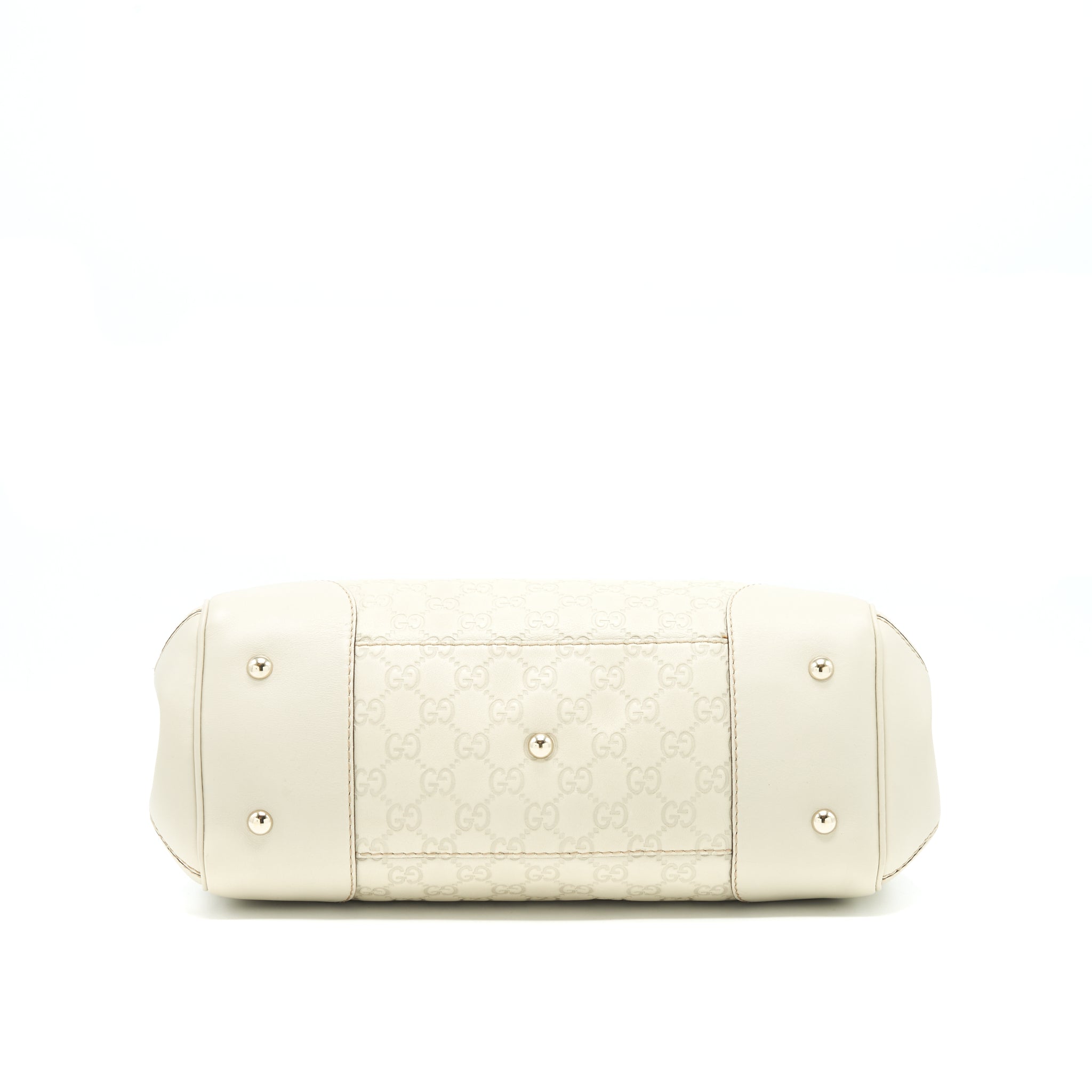 GUCCI INTERLOCK PATTERN TOTE BAG LIGHT GREY