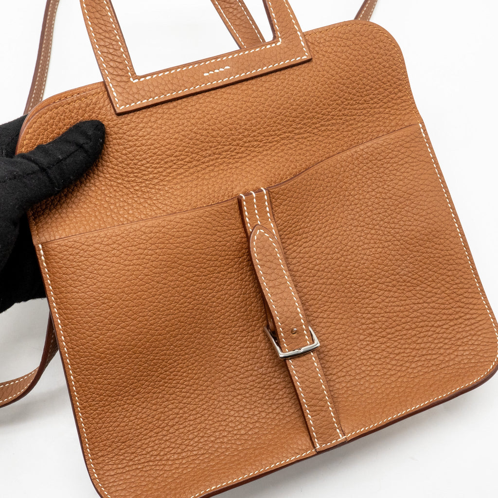 HERMES HALZAN 25 CLEMENCE GOLD SHW