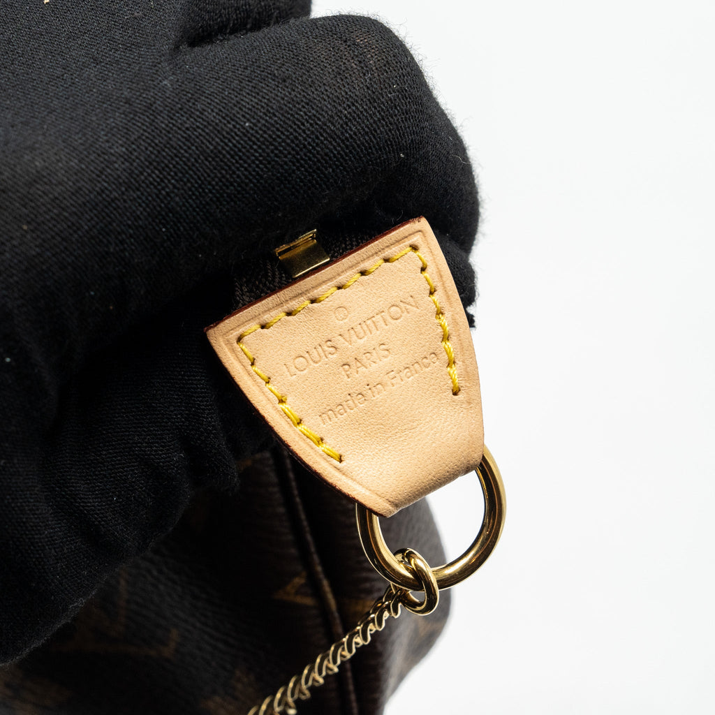 LOUIS VUITTON MINI POCHETTE ACCESSORIES MONOGRAM CANVAS GHW