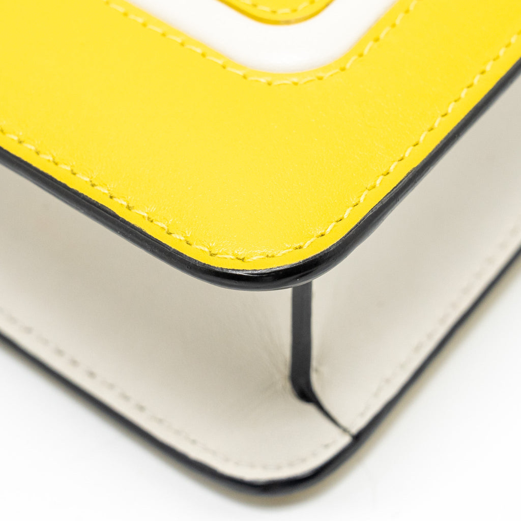 BVLGARI SERPENTI FOREVER CROSSBODY BAG CALFSKIN YELLOW/WHITE LGHW