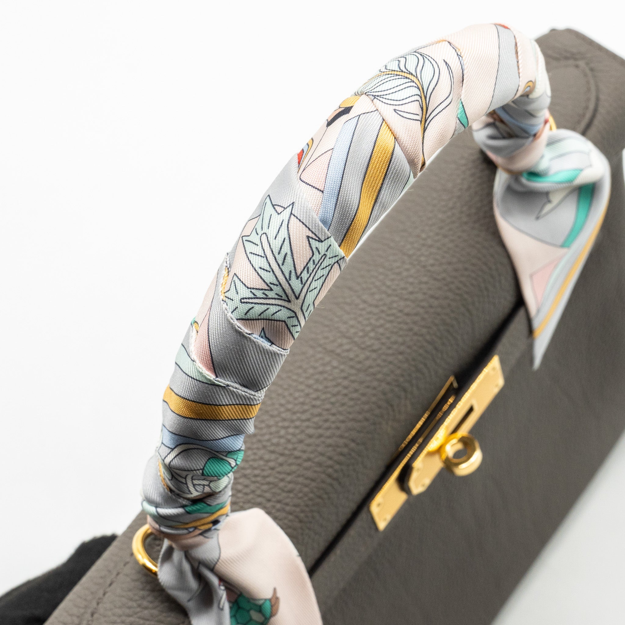 HERMES KELLY 28 TOGO GRIS ETAIN GHW