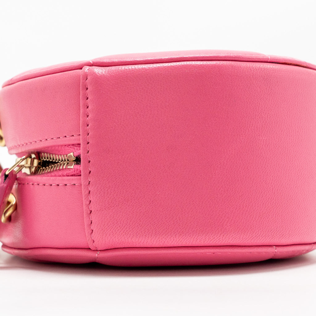 CHANEL 19 ROUND CLUTCH WITH CHAIN LAMBSKIN PINK MULTICOLOUR HARDWARE (MICROCHIP)