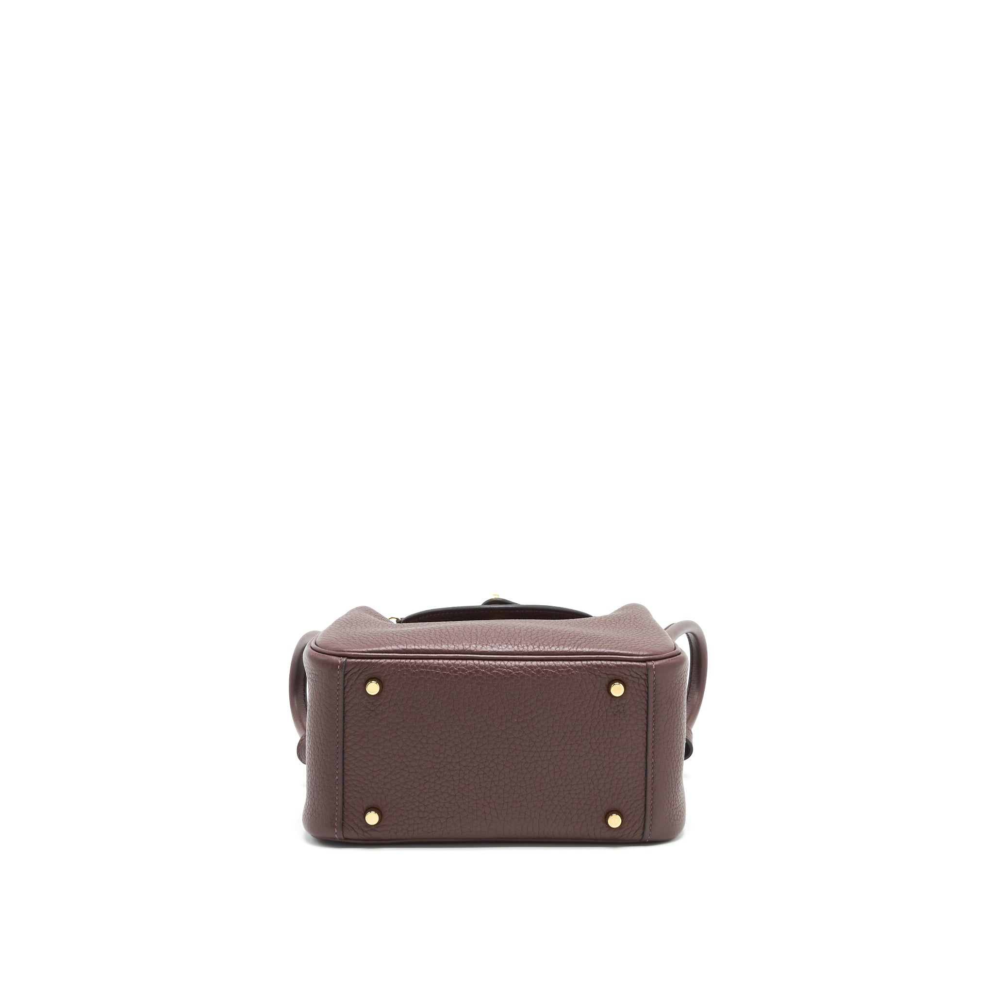 HERMES MINI LINDY 41 HAVANA GHW