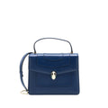 BVLGARI SERPENTI FOREVER TOP HANDLE BAG CALFSKIN DARK BLUE LGHW