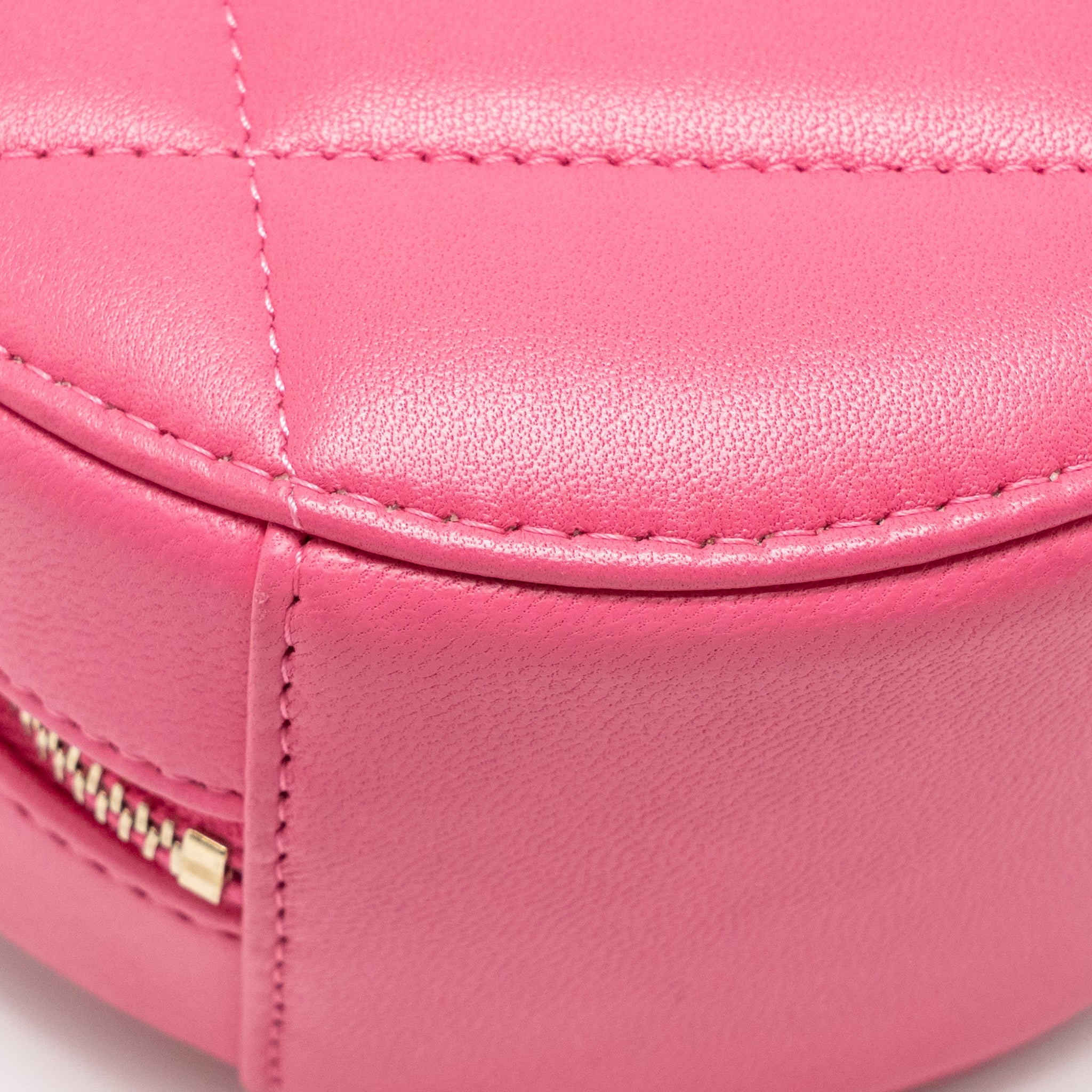 CHANEL 19 ROUND CLUTCH WITH CHAIN LAMBSKIN PINK MULTICOLOUR HARDWARE (MICROCHIP)