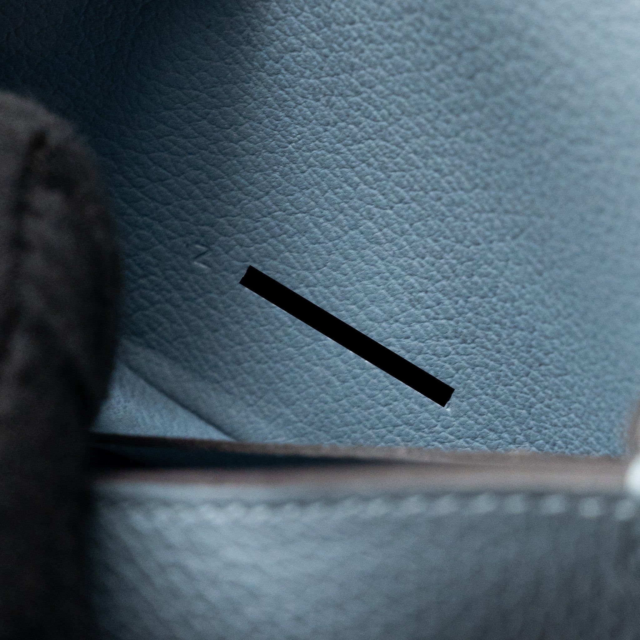 HERMES CONSTANCE SLIM EVERCOLOR J7 BLUE LIN SHW