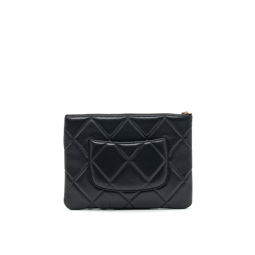 CHANEL 19 POUCH BLACK GHW