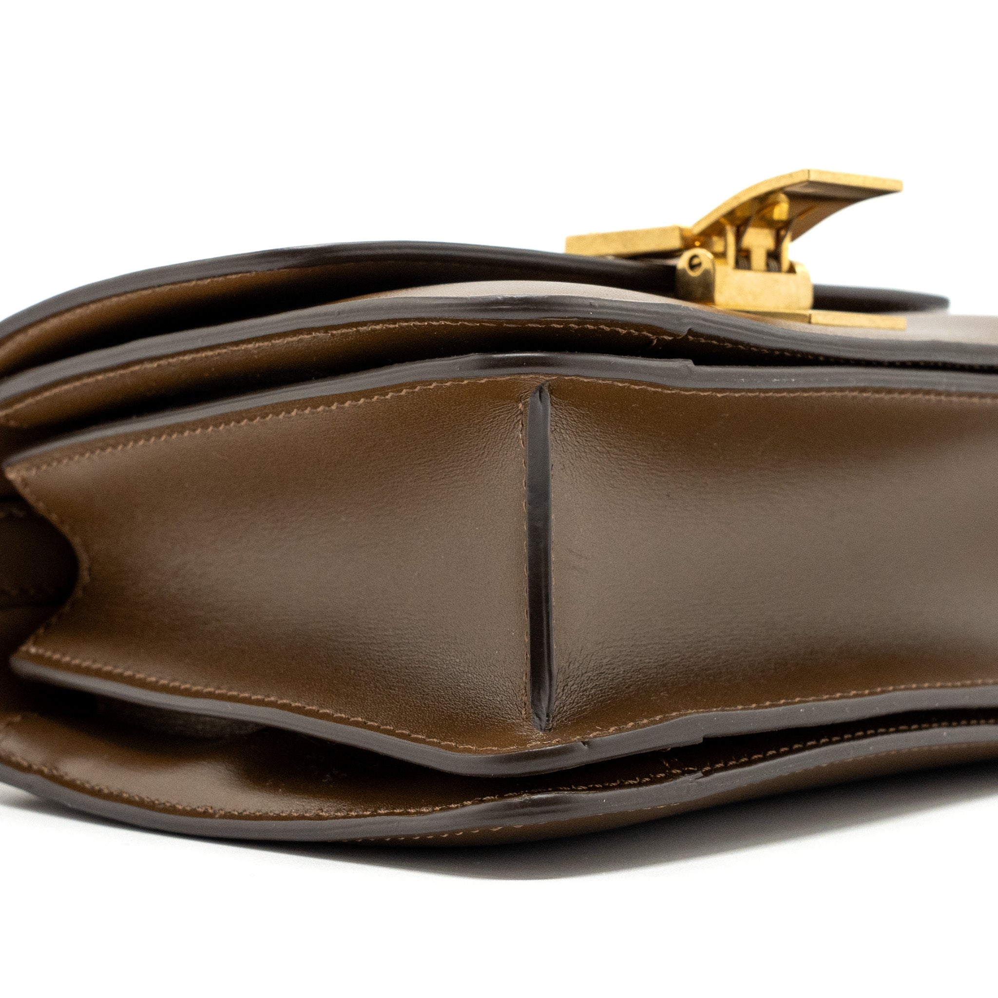 CELINE MINI CLASSIC BAG BOX CALFSKIN CAMEL GHW