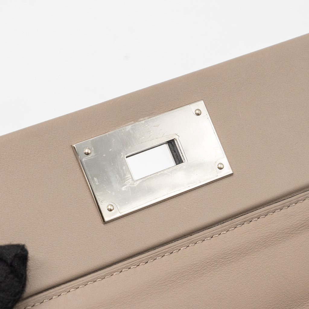 HERMES 2424 24/24 - 29 BAG MAURICE / SWIFT GRIS TOURTERELLE/ GRIS ASPHALTE SHW