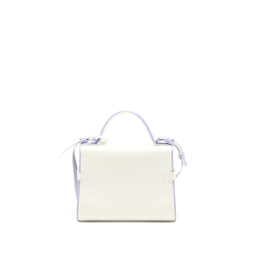 DELVAUX TEMPETE TOTE BAG CALFSKIN WHITE/MULTICOLOUR SHW