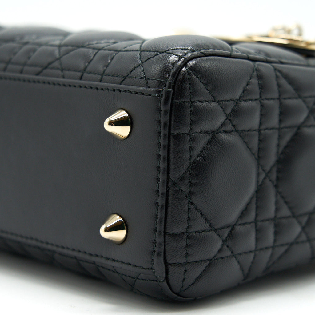 DIOR SMALL LADY DIOR BAG BLACK GHW