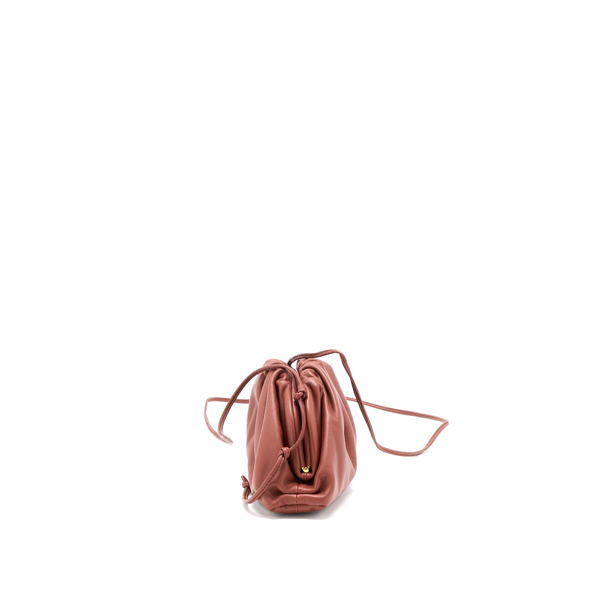 BOTTEGA VENETA MINI POUCH CALFSKIN DARD RED GHW