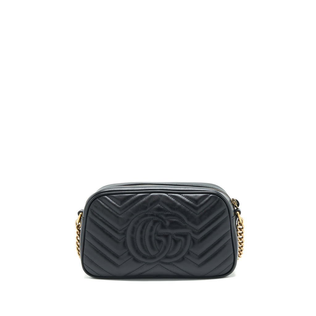 GUCCI GG MARMONT SMALL CAMERA BAG BLACK