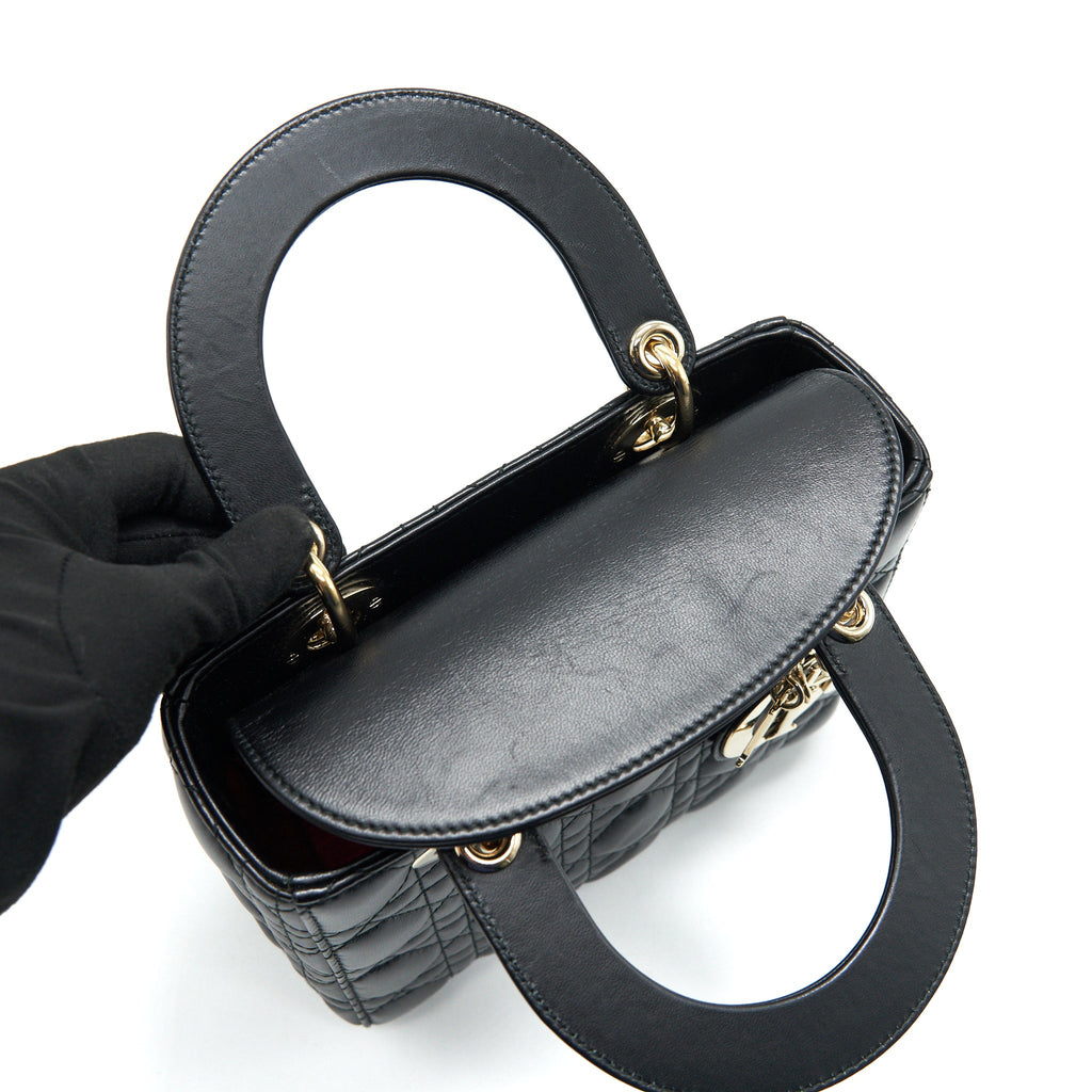 DIOR SMALL LADY DIOR BAG BLACK GHW