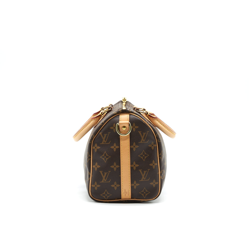 LOUIS VUITTON SPEEDY 25 MONOGRAM CANVAS WITH INITIAL