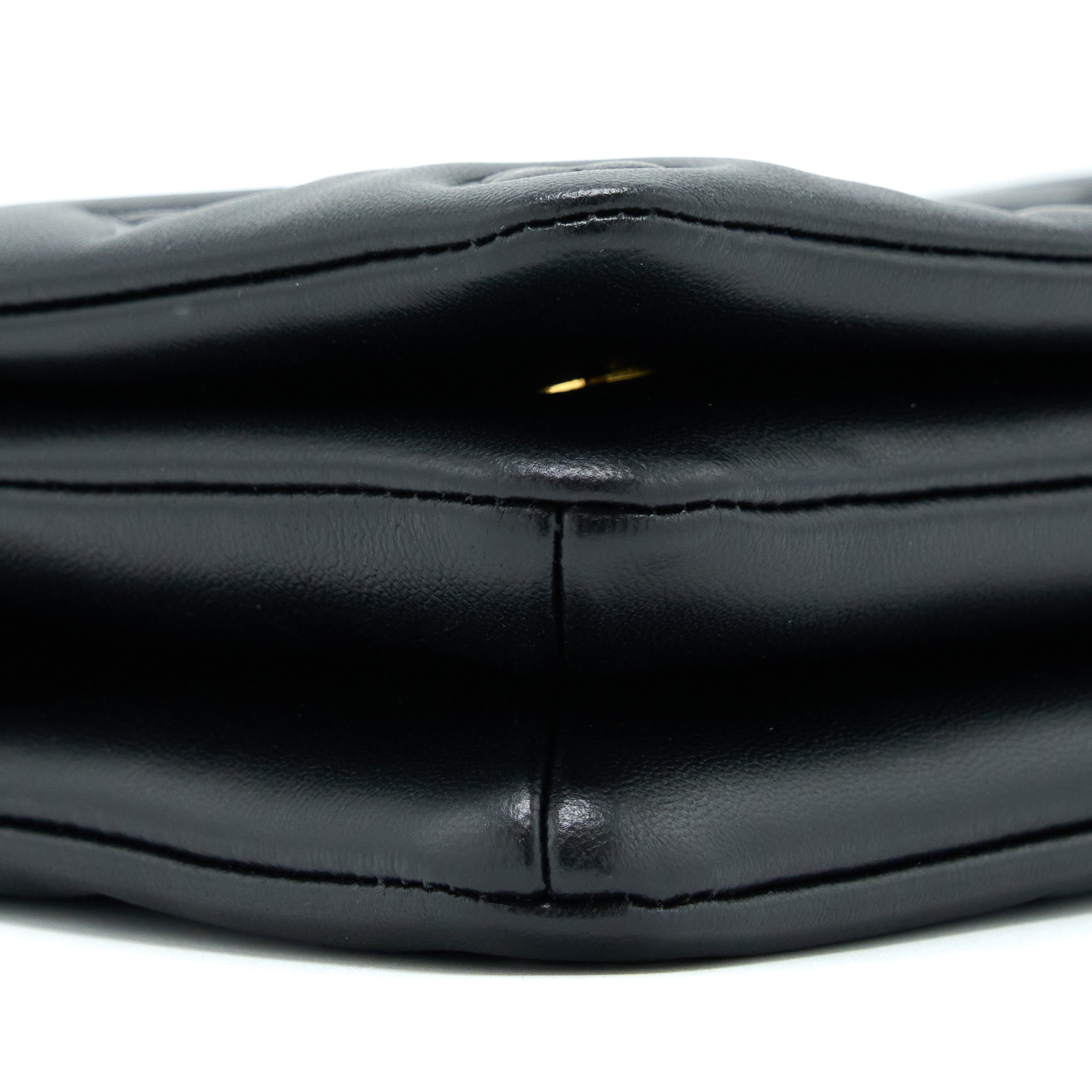 LOUIS VUITTON POCHETTE COUSSIN MONOGRAM-EMBOSSED LAMBSKIN BLACK GHW