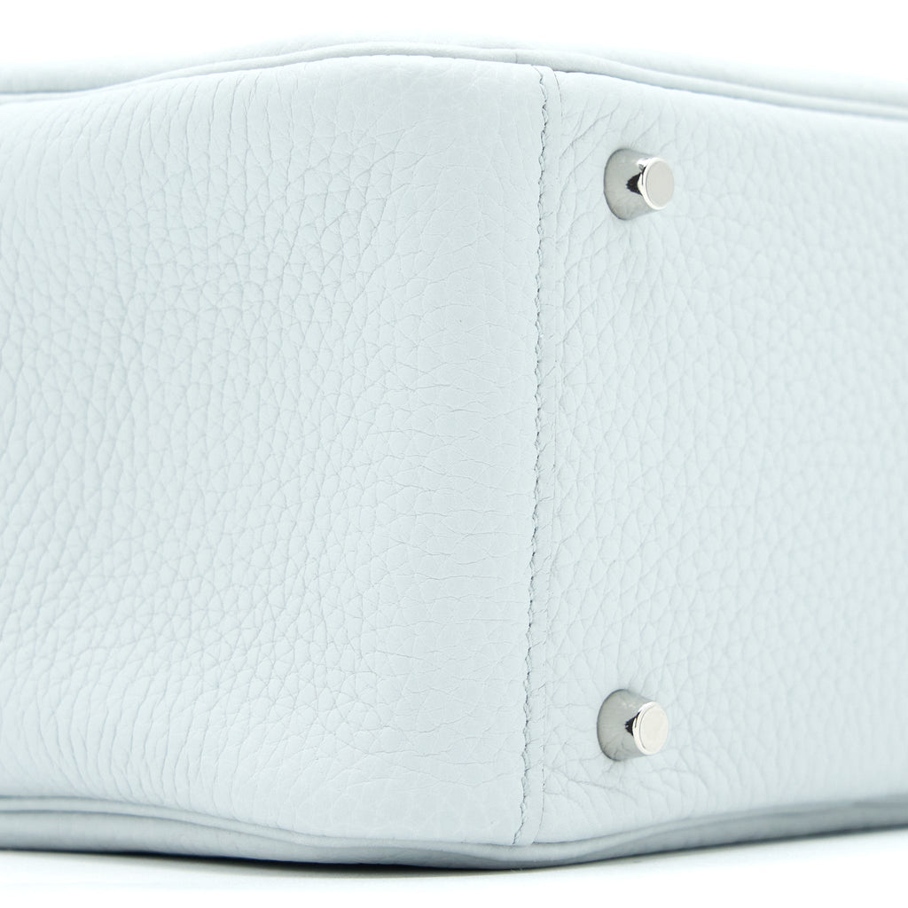 HERMES MINI LINDY CLEMENCE BLUE PALE SHW