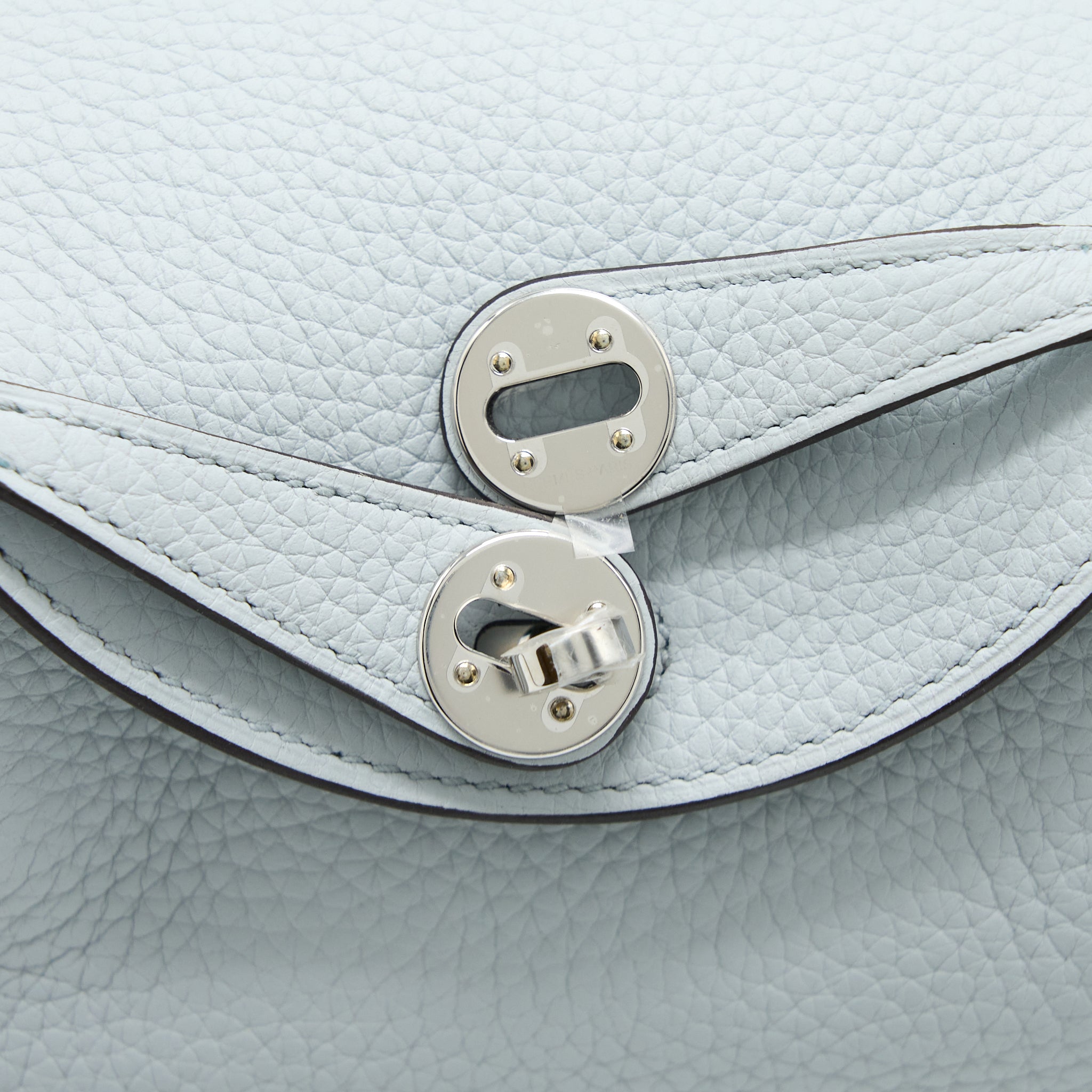 HERMES MINI LINDY CLEMENCE BLUE PALE SHW