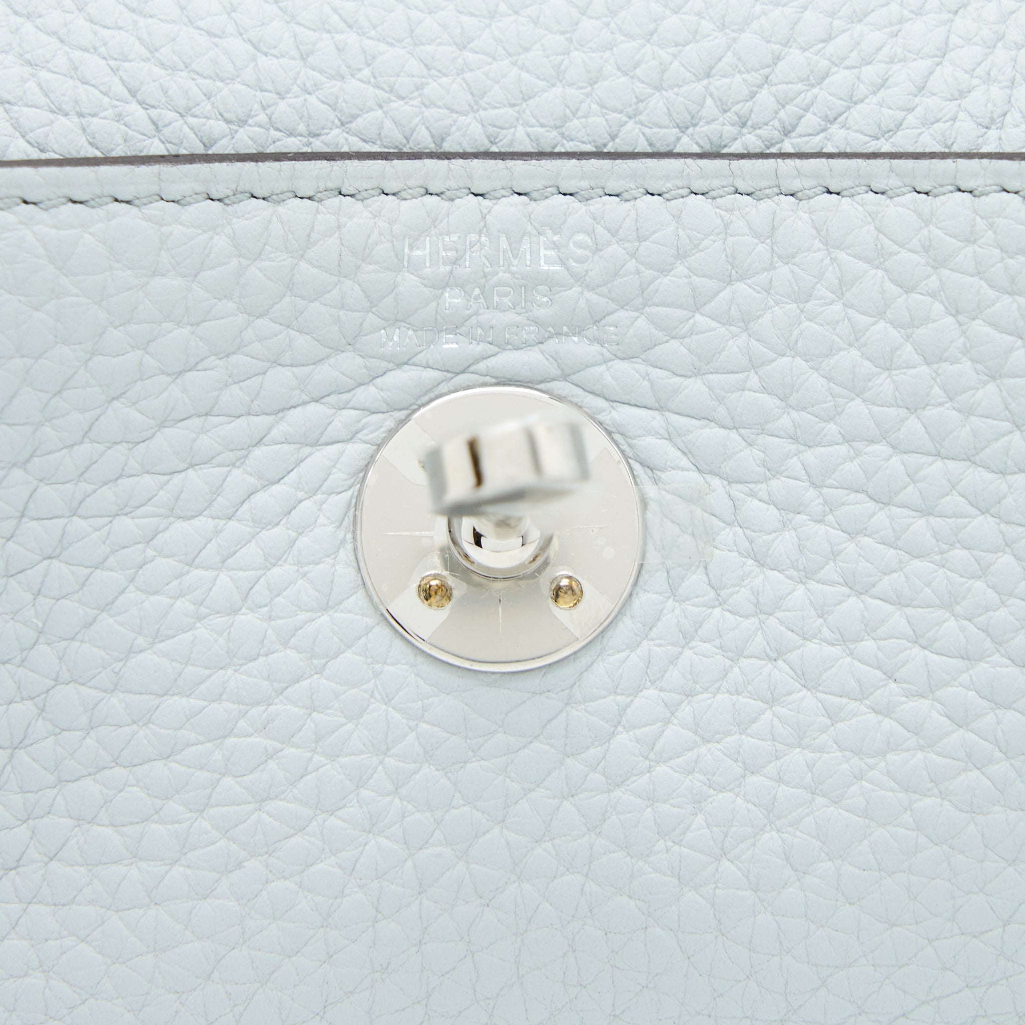 HERMES MINI LINDY CLEMENCE BLUE PALE SHW