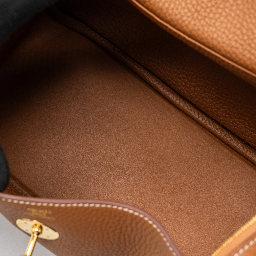 HERMES LINDY 26 CLEMENCE GOLD WITH GHW