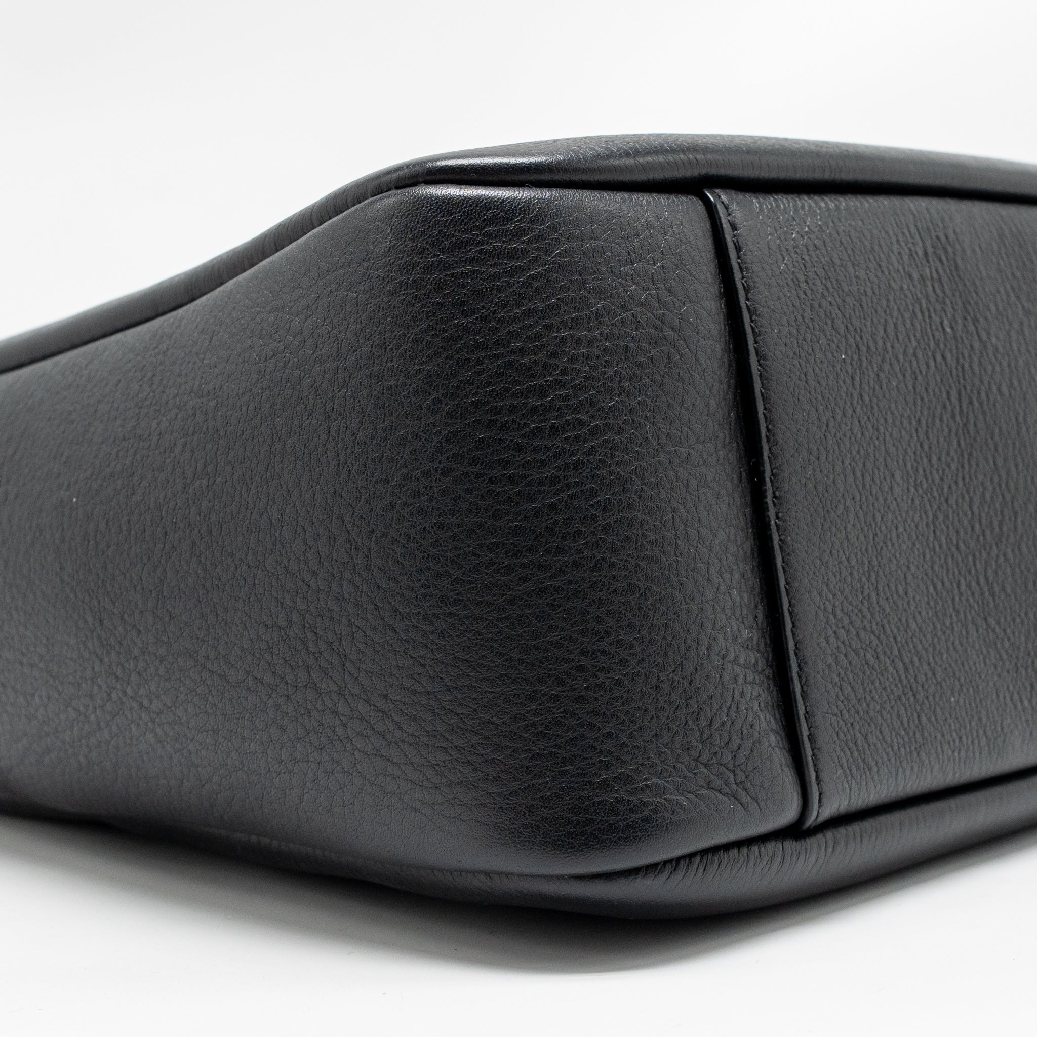 SAINT LAURENT LE 5 A 7 SOFT SMALL BAG CALFSKIN BLACK GHW
