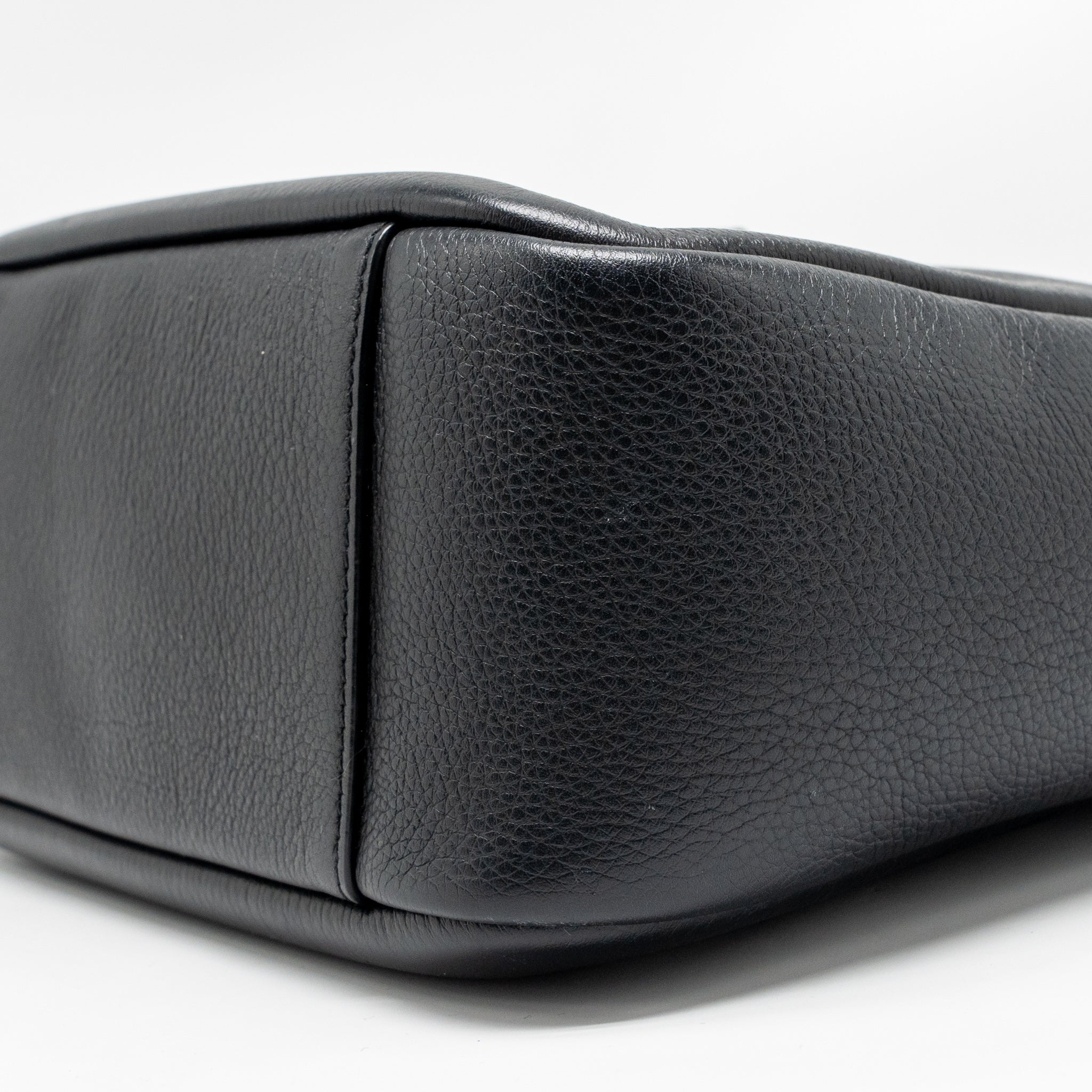 SAINT LAURENT LE 5 A 7 SOFT SMALL BAG CALFSKIN BLACK GHW