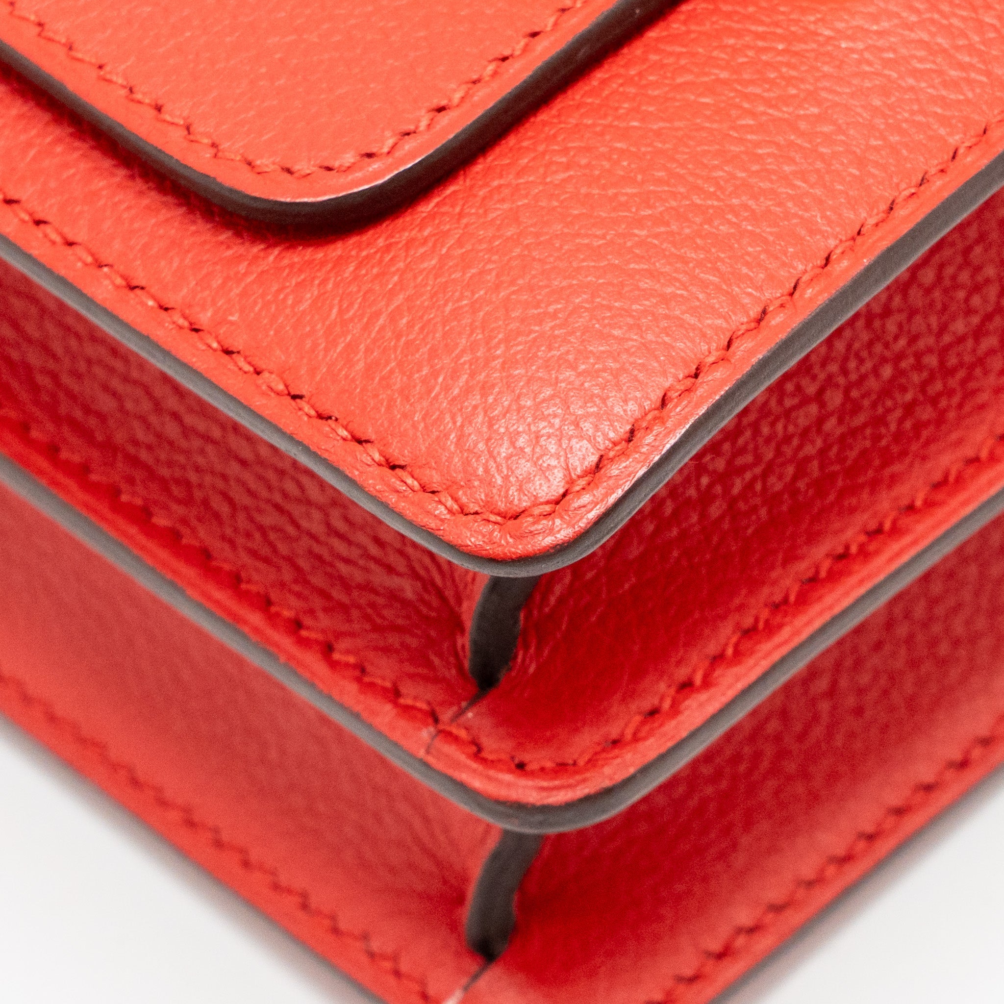HERMES MINI ROULIS EVERCOLOR S3 ROUGE DE COEUR LGHW