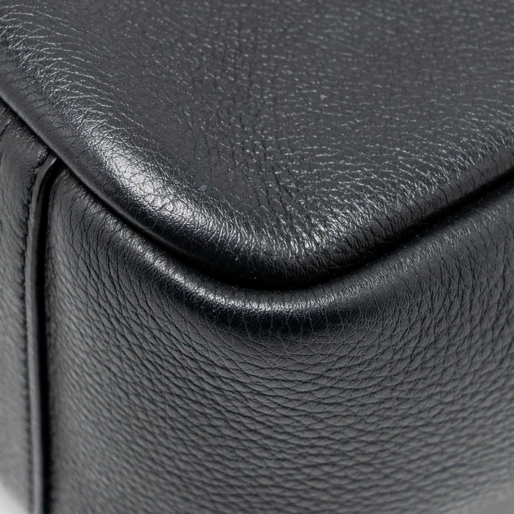 SAINT LAURENT LE 5 A 7 SOFT SMALL BAG CALFSKIN BLACK GHW