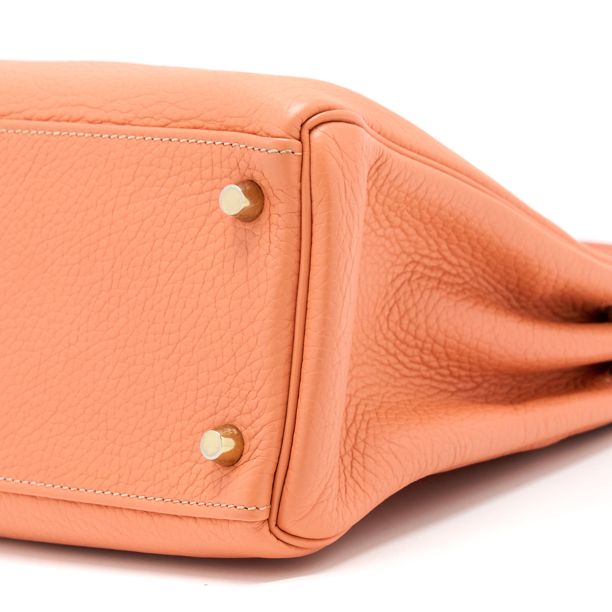 HERMES KELLY 28 CLEMENCE 5L CREVETTE GHW