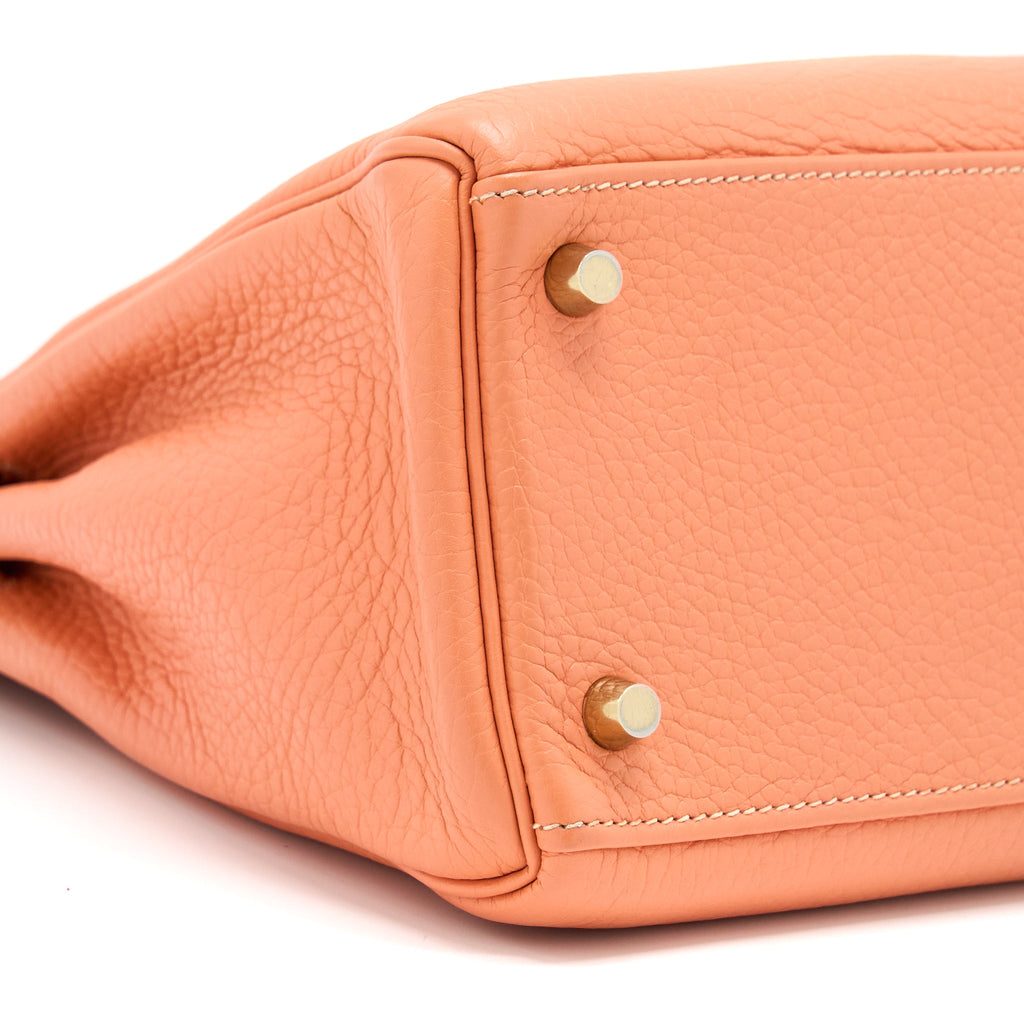 HERMES KELLY 28 CLEMENCE 5L CREVETTE GHW