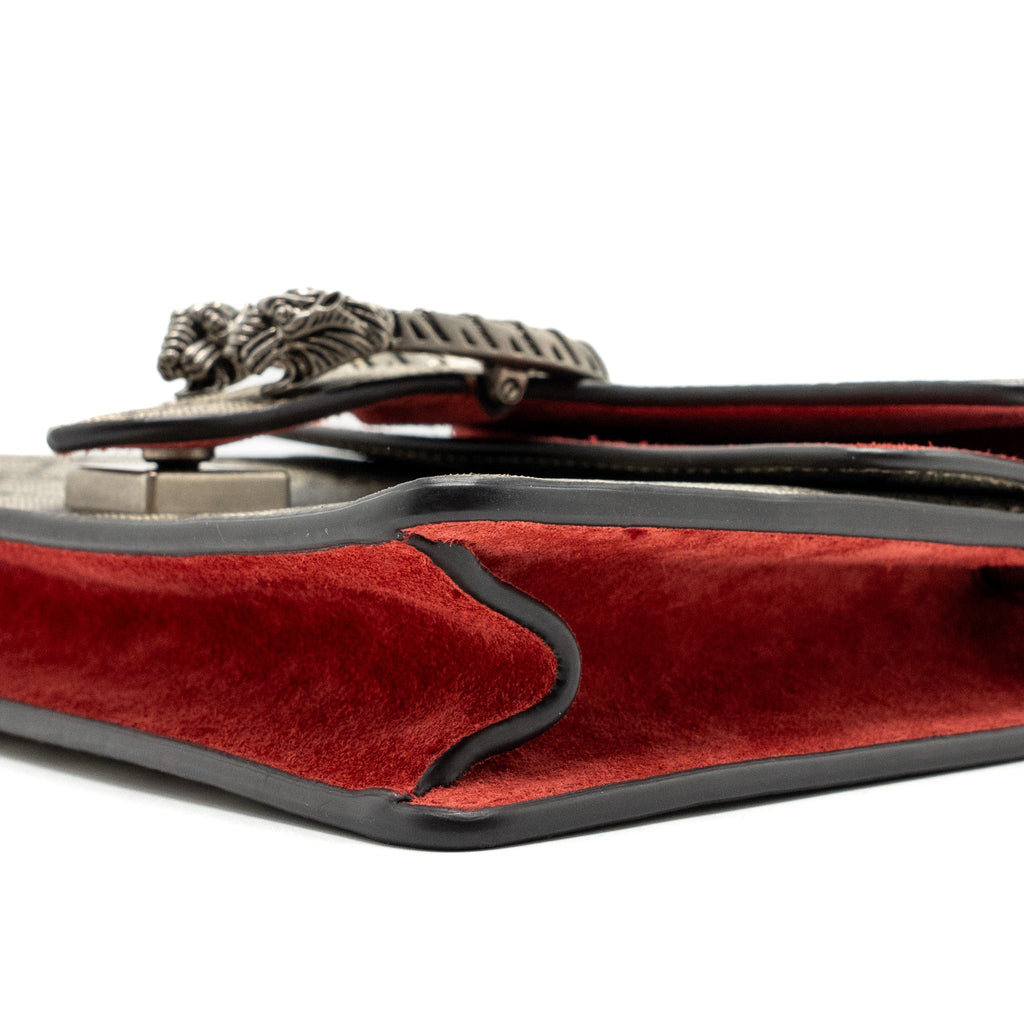 GUCCI DIONYSUS GG SUPREME MINI BAG RED SHW