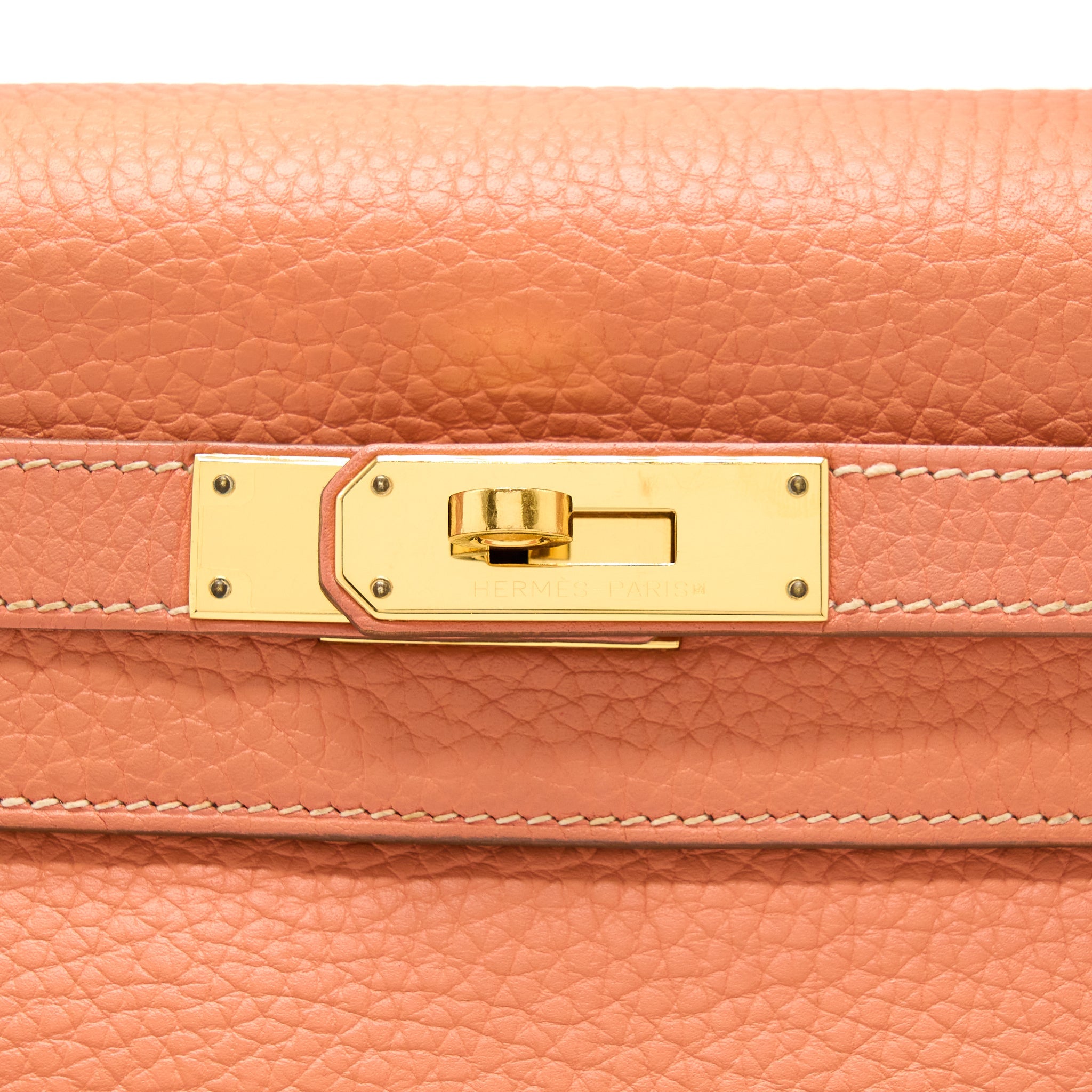 HERMES KELLY 28 CLEMENCE 5L CREVETTE GHW