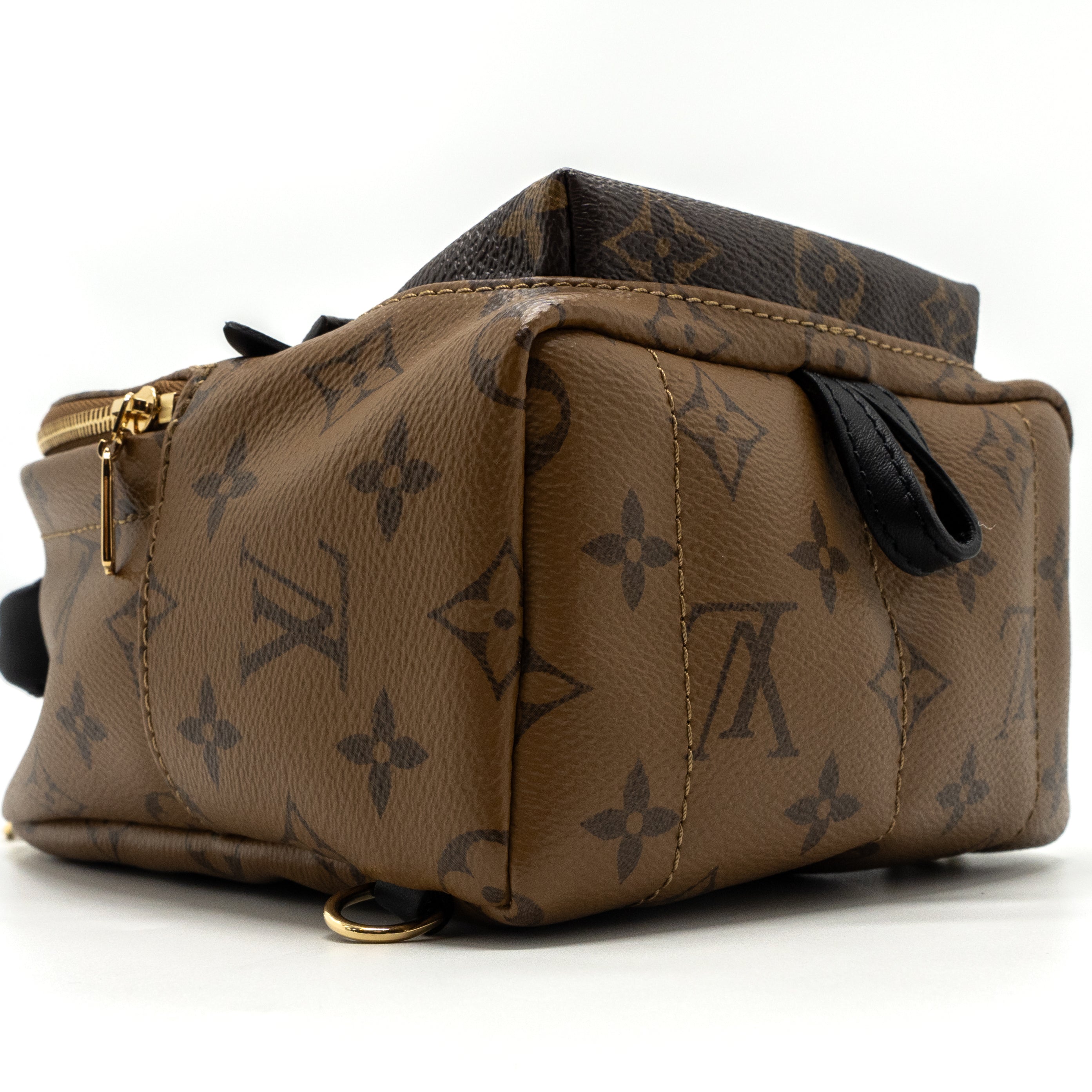 LOUIS VUITTON MINI PALM SPRING BACKPACK REVERSE MONOGRAM CANVAS GHW