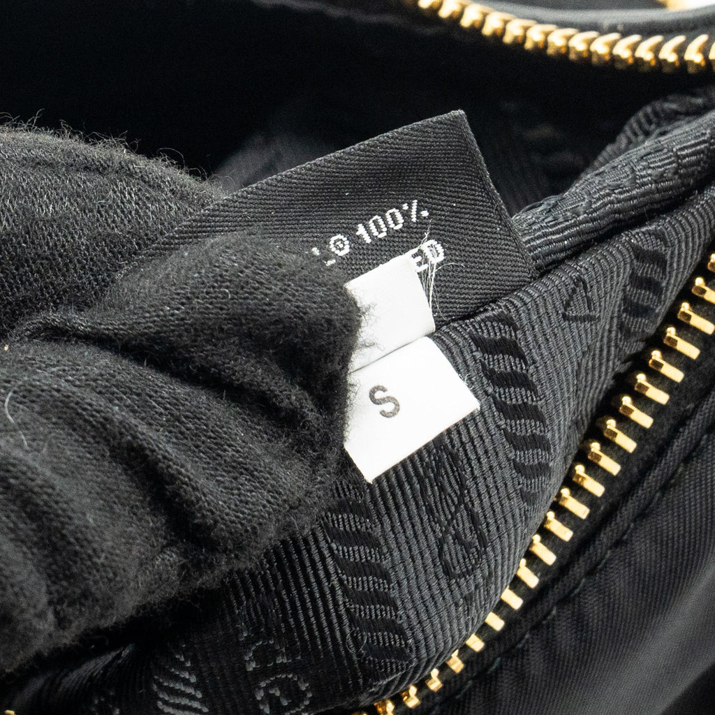 PRADA RE-NYLON MINI BAG NYLON/ CALFSKIN BLACK GHW