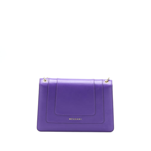 BVLGARI SERPENTI FOREVER SHOULDER BAG CALFSKIN PURPLE GHW