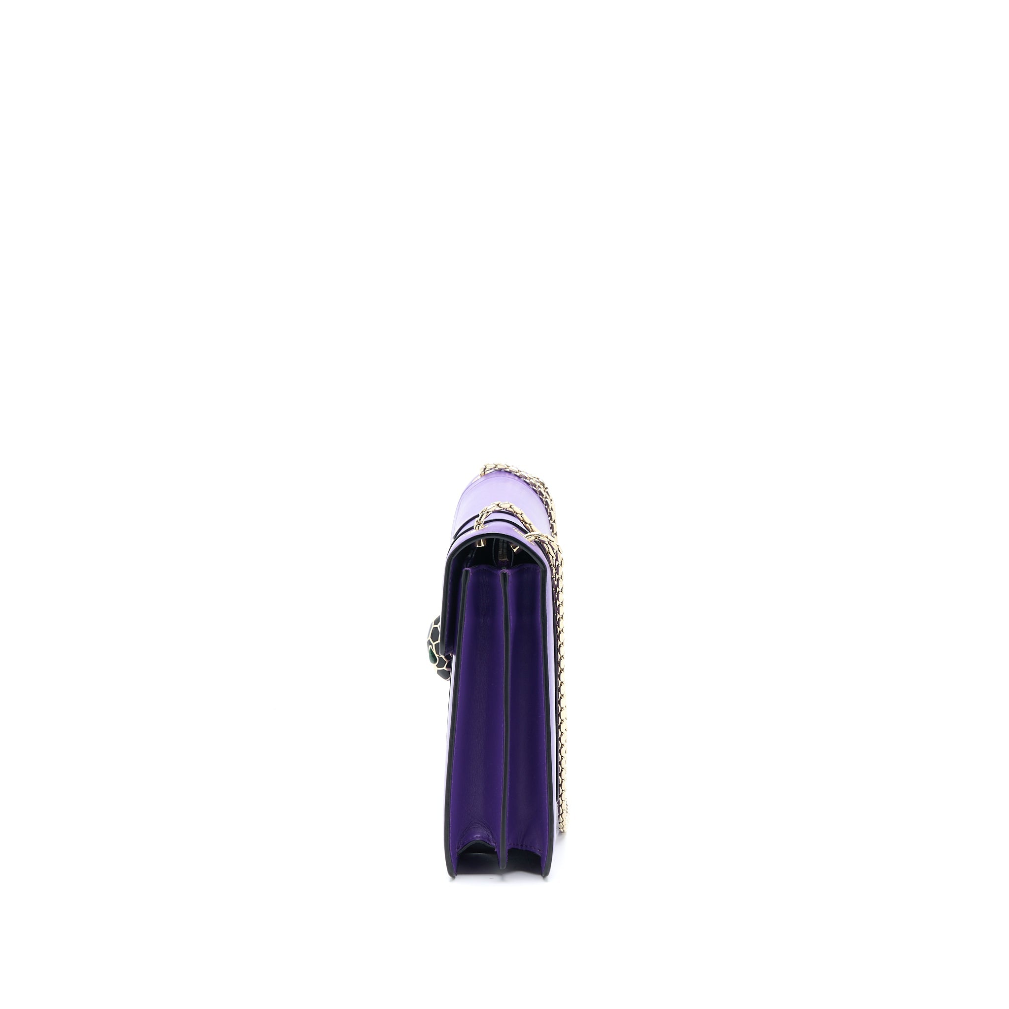 BVLGARI SERPENTI FOREVER SHOULDER BAG CALFSKIN PURPLE GHW