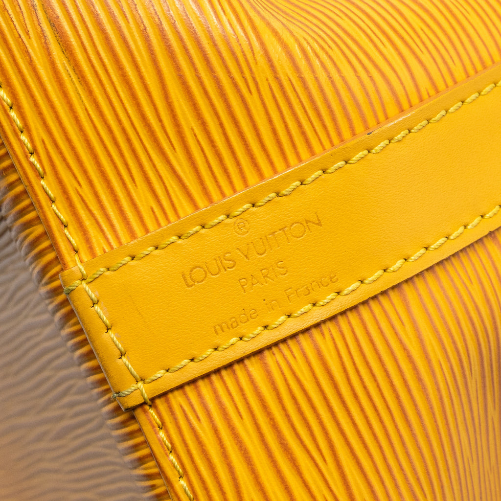 LOUIS VUITTON VINTAGE PETIT NOE EPI YELLOW GHW