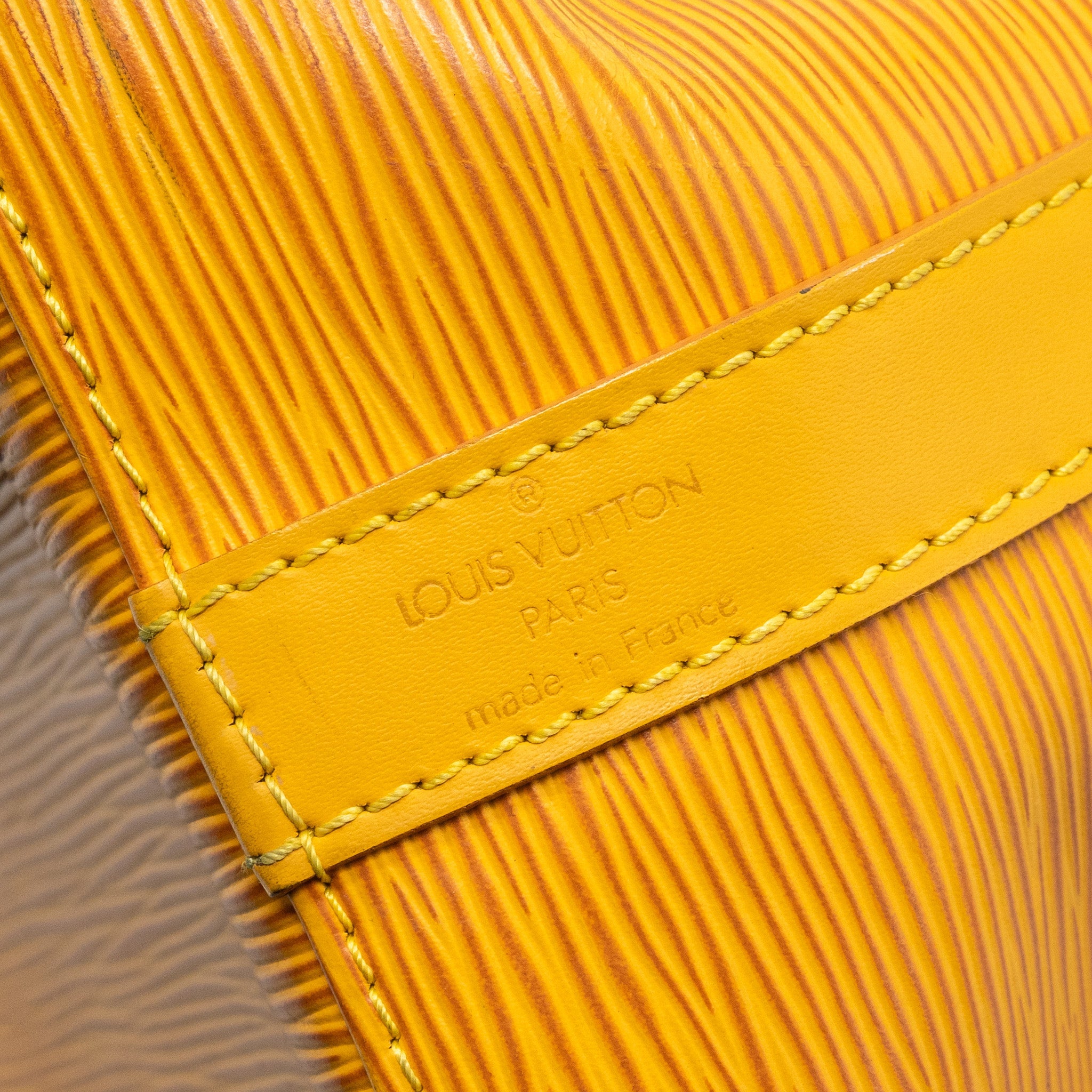 LOUIS VUITTON VINTAGE PETIT NOE EPI YELLOW GHW
