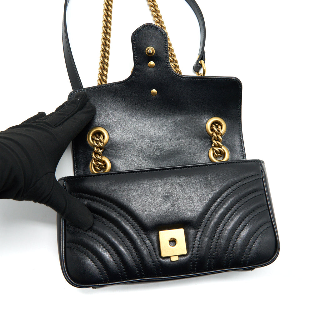 GUCCI GG MINI MARMONT BLACK
