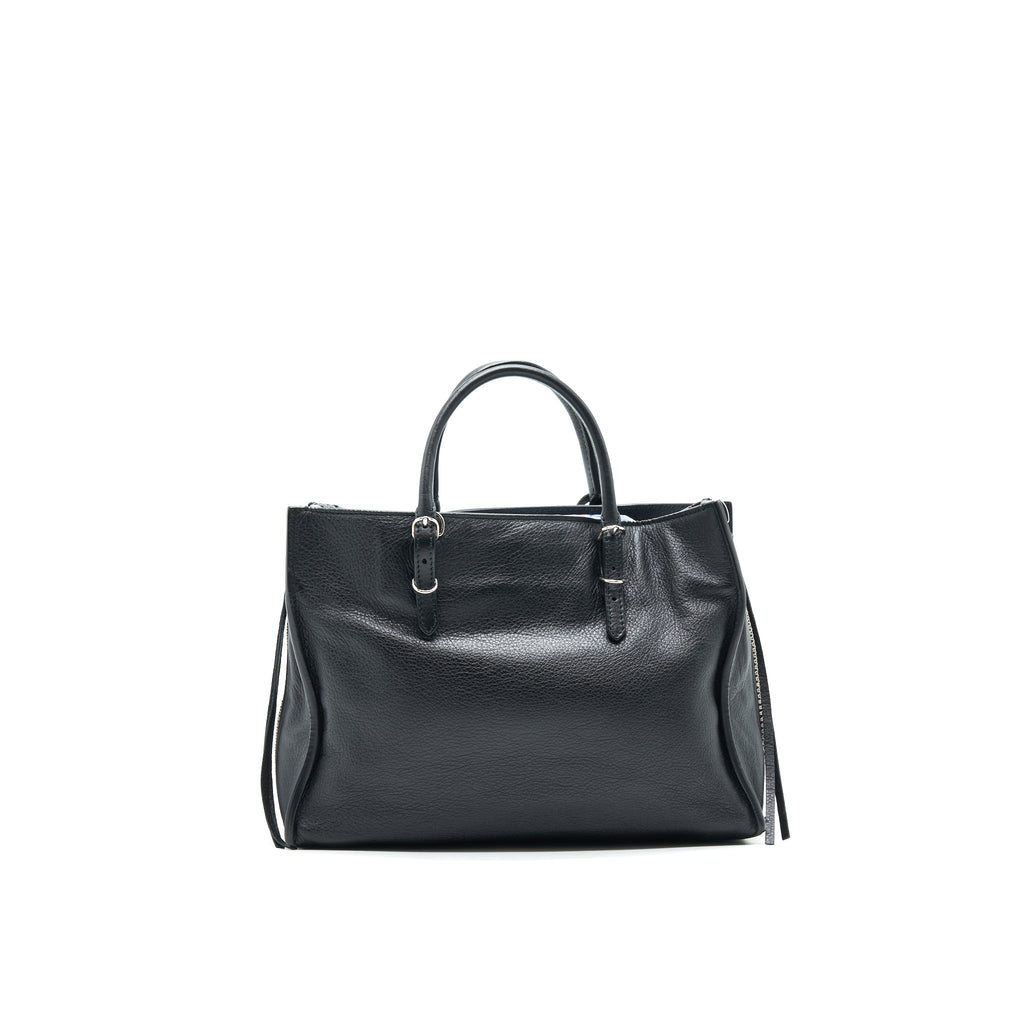 BALENCIAGA PAPIER A4 CLASSIC STUDS BAG LEATHER BLACK